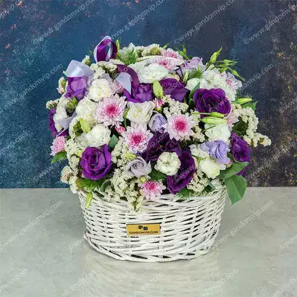 سبد گل تبریک کد 718