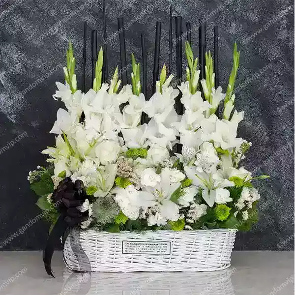 سبد گل ترحیم کد 711
