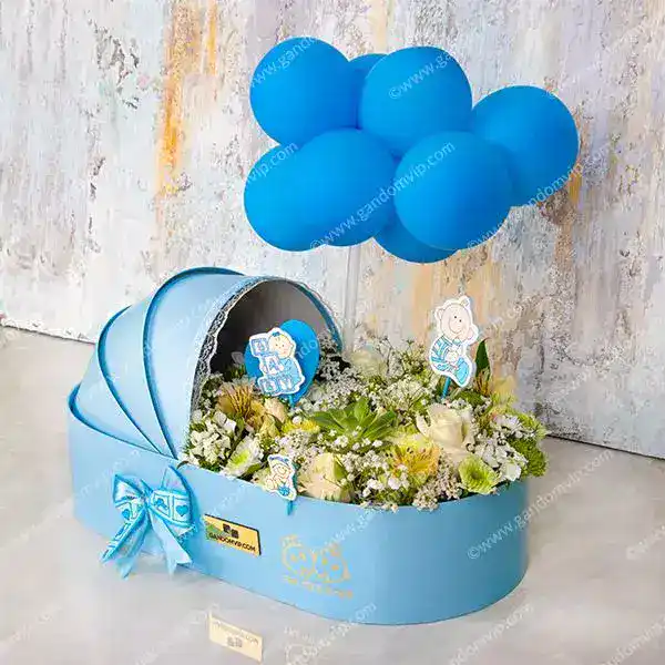 باکس گل نوزاد کد 255